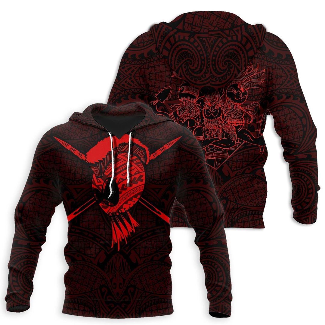 Hawaiian Ikaika Warrior Unisex 3d Hoodie