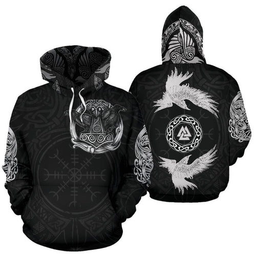 Viking Raven Norse Unisex 3d Hoodie