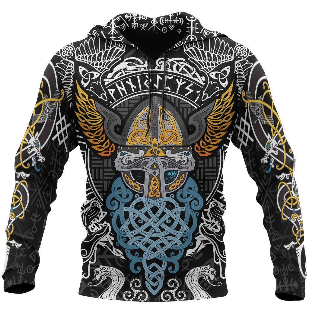Viking Odin Wotan Unisex 3d Hoodie