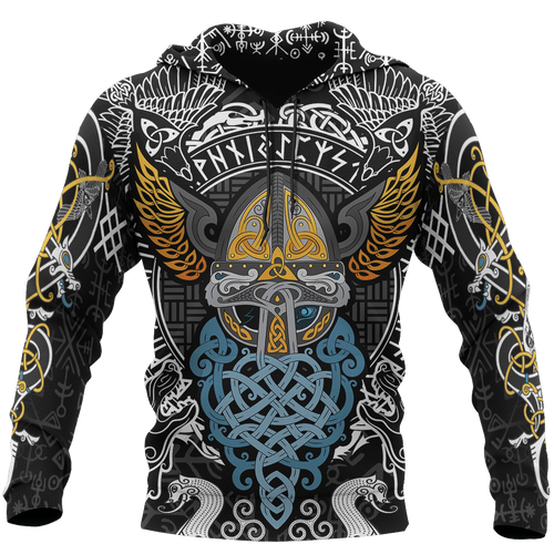 Viking Odin Wotan Unisex 3d Hoodie