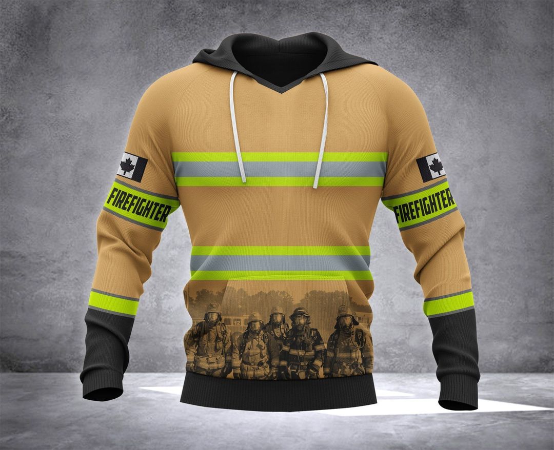 Firefighter Canada Unisex 3d Hoodie