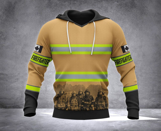 Firefighter Canada Unisex 3d Hoodie