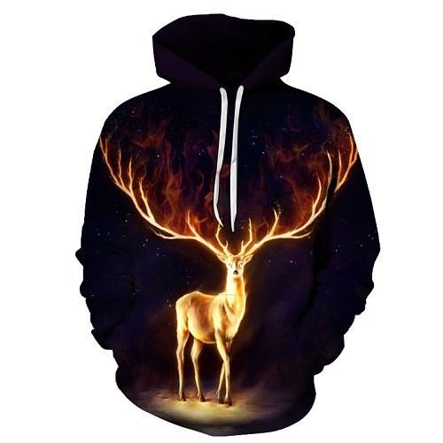 Firewalker Deer Unisex 3d Hoodie