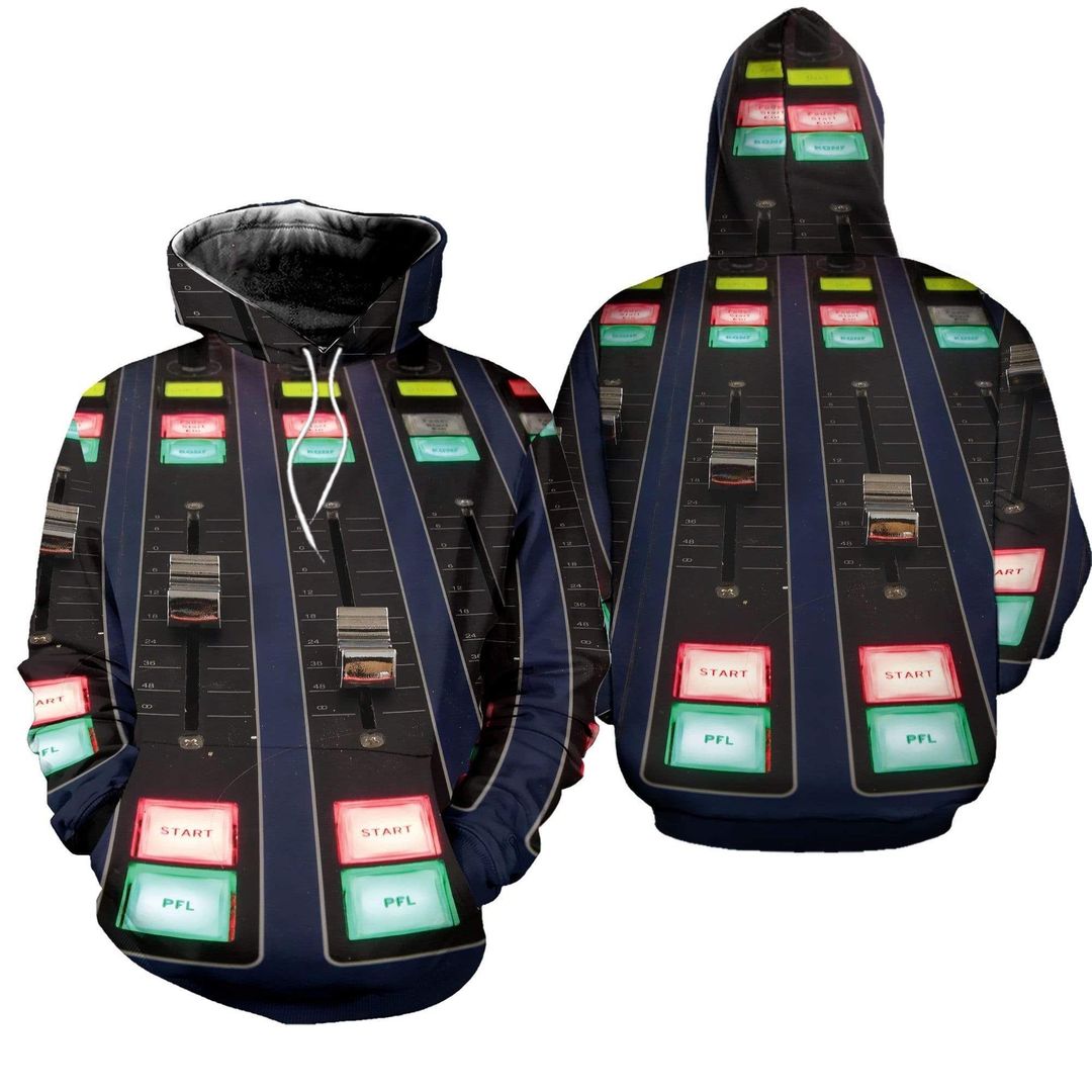 Dj Mixer Control Unisex 3d Hoodie
