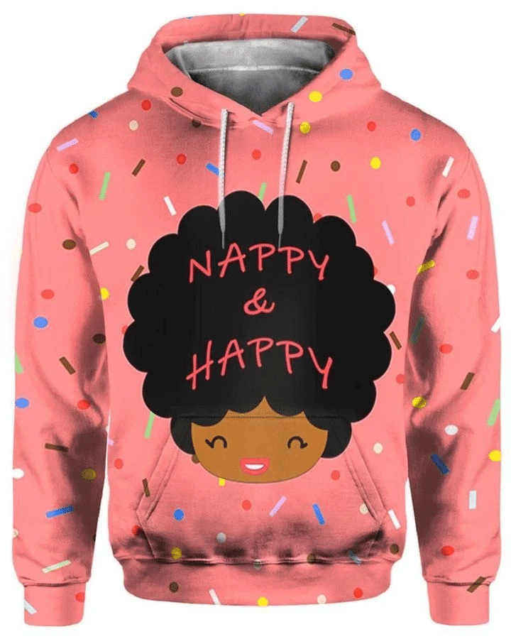 Cute Girl Napy And Happy Unisex 3d Hoodie