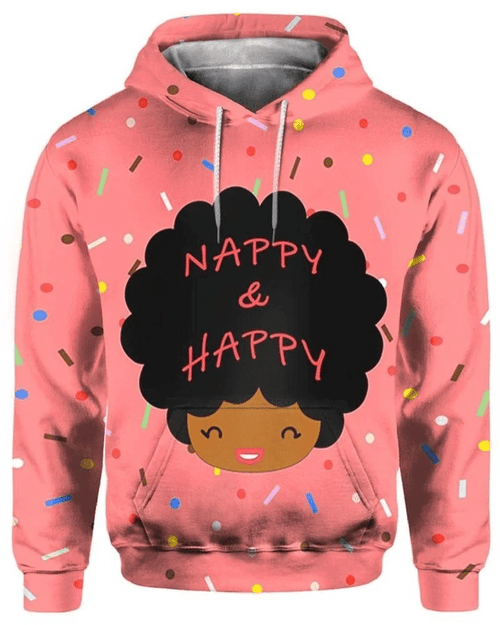 Cute Girl Napy And Happy Unisex 3d Hoodie