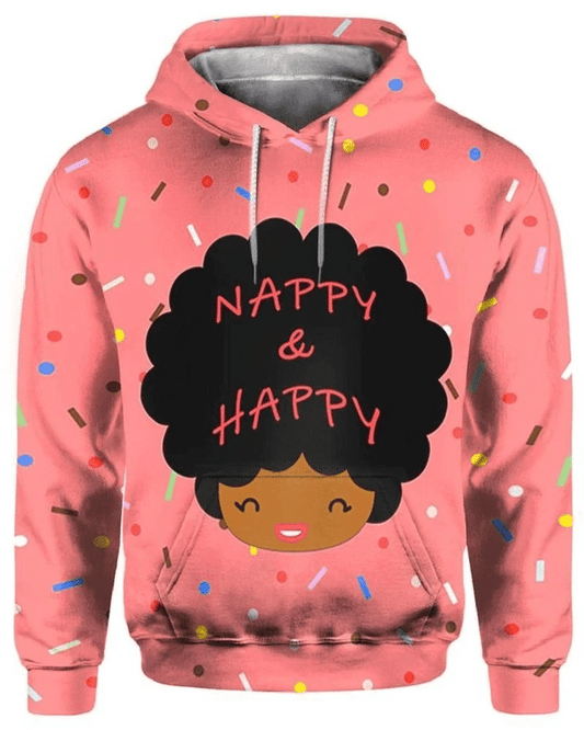 Cute Girl Napy And Happy Unisex 3d Hoodie