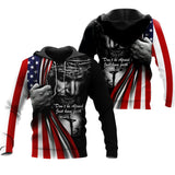 Patriotism Dont Be Afraid Just Have Faith Jesus Christian American Flag Unisex 3d Hoodie