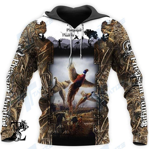 Pheasant Hunter Unisex 3d Hoodie