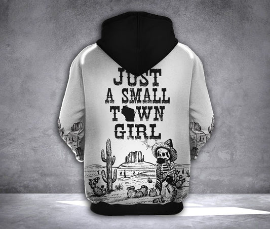 Just A Small Wissconsin Girl Unisex 3d Hoodie
