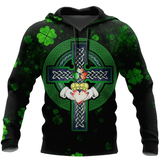 Irish St Patrick Day Irish Celtic Cross Unisex 3d Hoodie