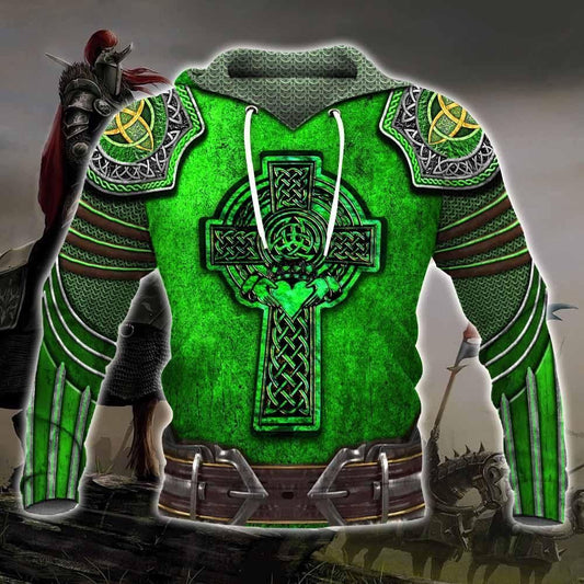 Irish Knight Warrior Unisex 3d Hoodie