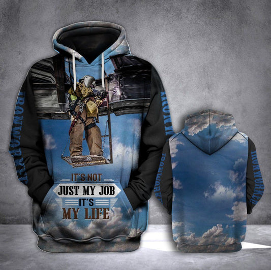 Ironworer Full Printing Unisex 3d Hoodie