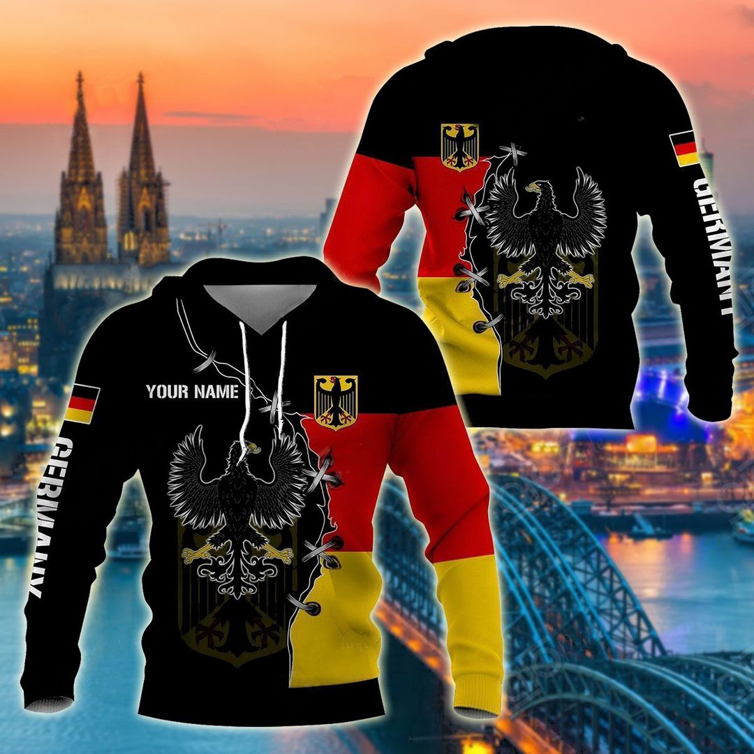 Customize Germany Golden Eagle Coat Of Arms Unisex 3d Hoodie