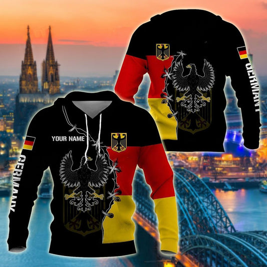 Customize Germany Golden Eagle Coat Of Arms Unisex 3d Hoodie