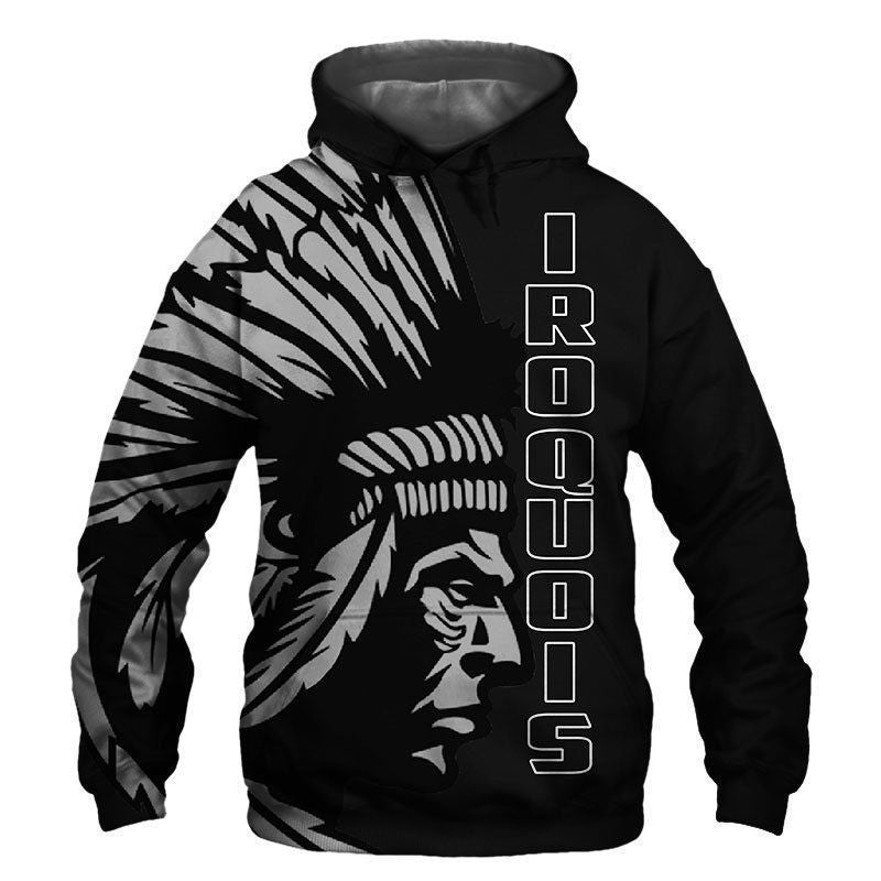 Iroquois 3d Pullover Hoodie|Shirts For Men & Women|Adult|Long Sleeves