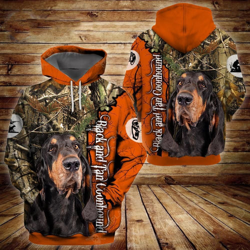 Black And Tan Coonhound Unisex 3d Hoodie
