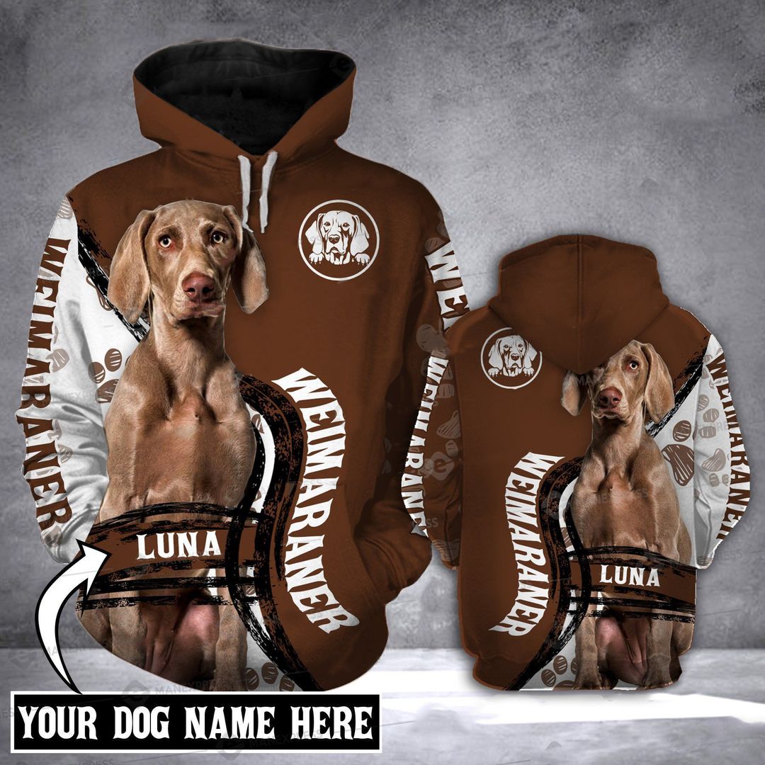 Gift For Dog Lover Weimaraner Unisex 3d Hoodie