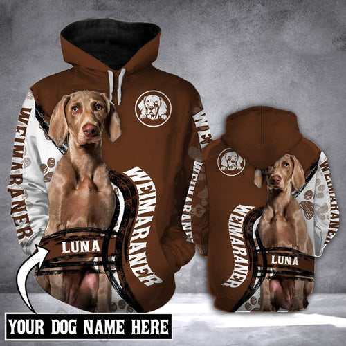 Gift For Dog Lover Weimaraner Unisex 3d Hoodie