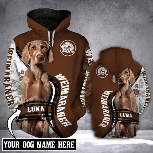 Gift For Dog Lover Weimaraner Unisex 3d Hoodie