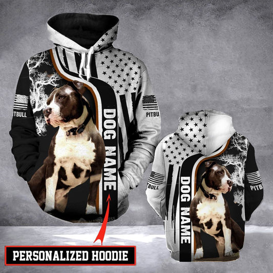 Pitbull Personalized Unisex 3d Hoodie