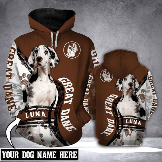 Gift For Dog Lover Great Dane Unisex 3d Hoodie