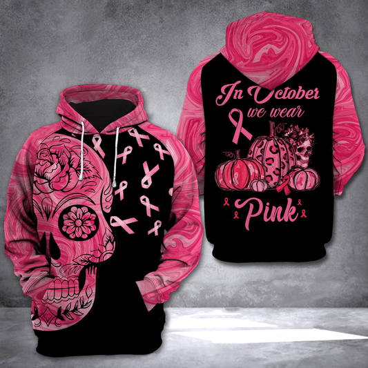 Lkh In October We Wear Pink Unisex 3d Hoodie