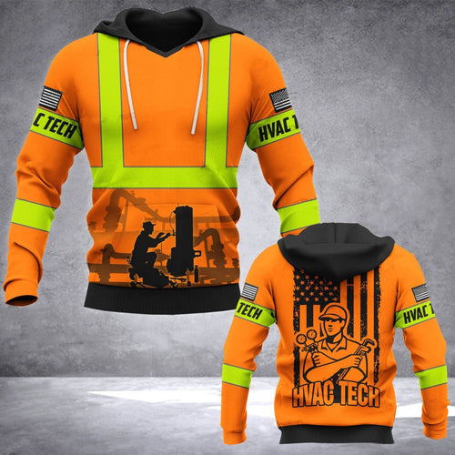 Hvac Tech Lmt Safety Unisex 3d Hoodie