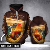 Rooster Gate Personalized Unisex 3d Hoodie