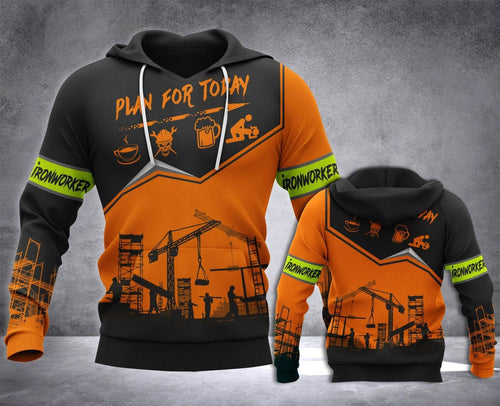 Ironworker Plan Today Lmt Safety Vest Unisex 3d Hoodie