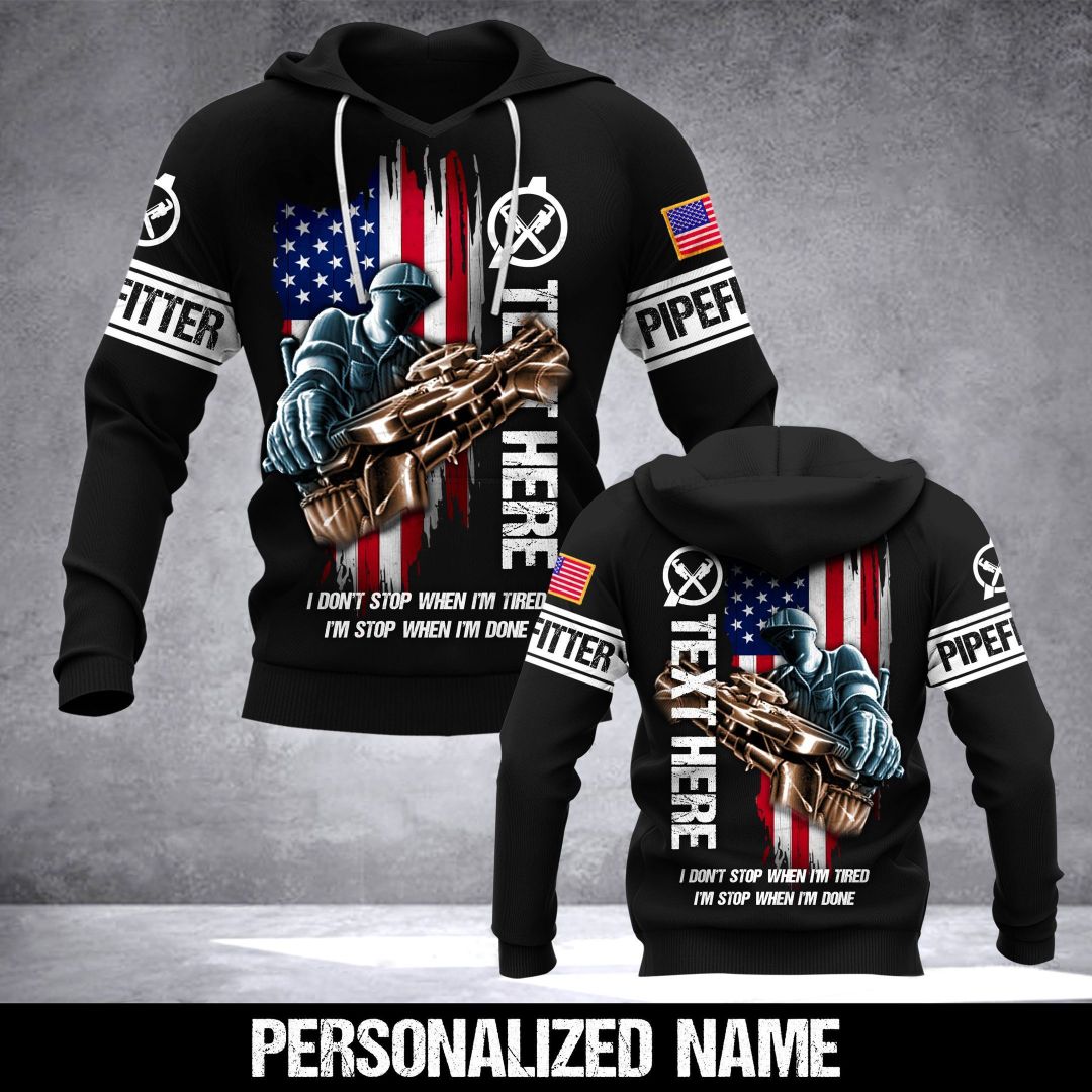 Pipefitter Personalized Unisex 3d Hoodie