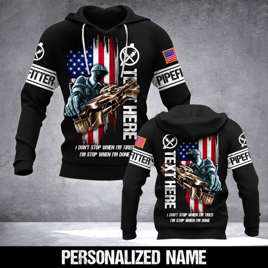 Pipefitter Personalized Unisex 3d Hoodie