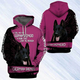 Gift For Dog Lover Black German Shepherd 3d Pullover Hoodie|Shirts For Men & Women|Adult|Long Sleeves