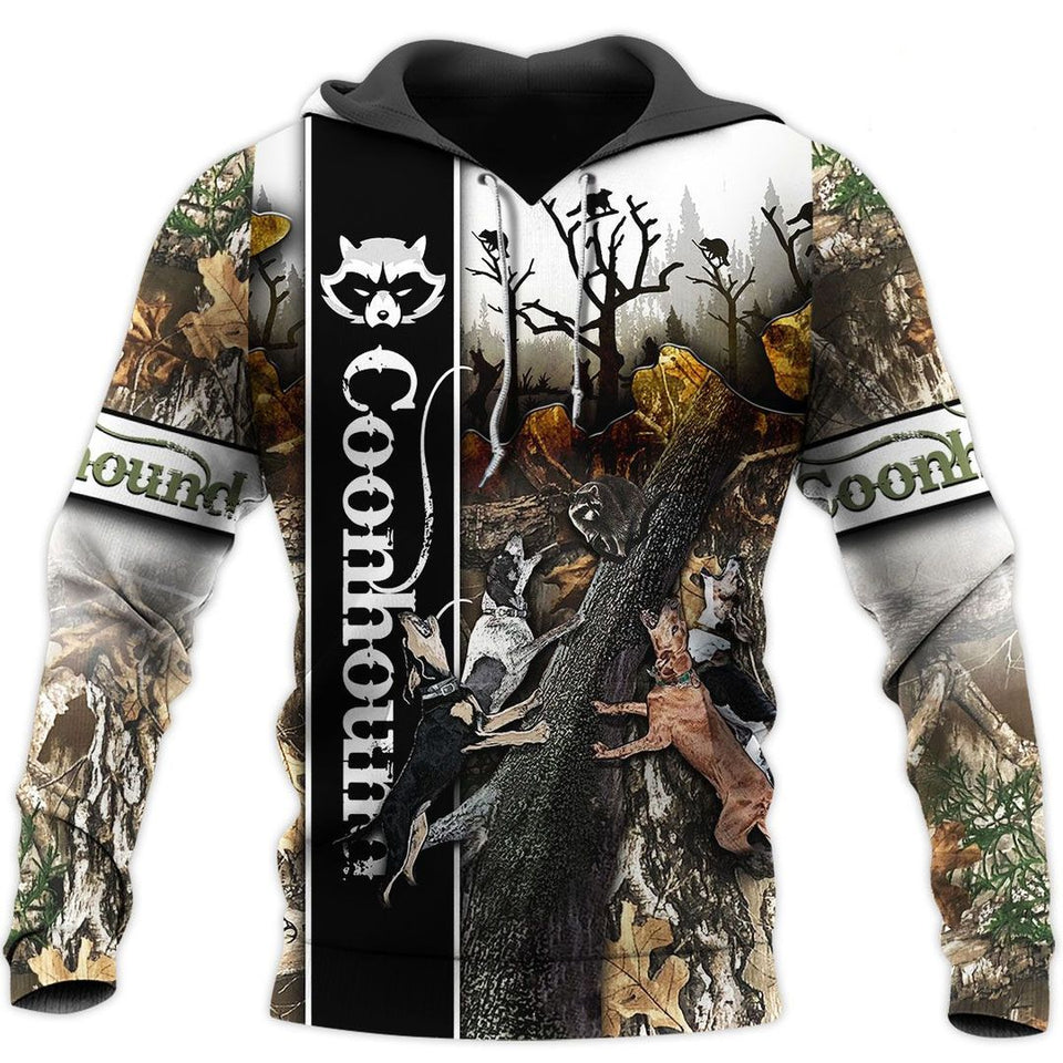 Hunting Coonhound Camo Unisex 3d Hoodie