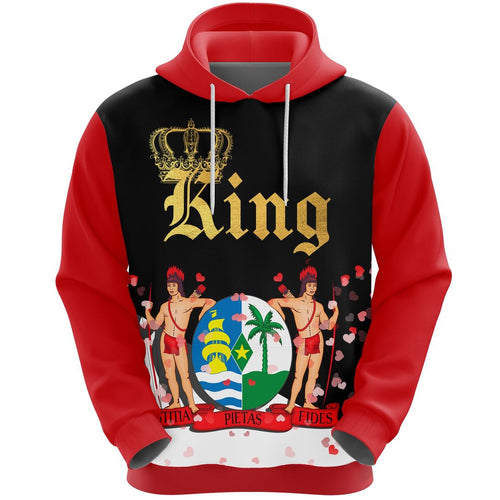 Suriname King Valentine Hoodie|Shirts For Men & Women|Adult|Long Sleeves Unisex 3d Hoodie
