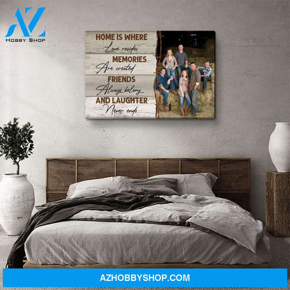 Laughter Never Ends - Personalized Custom Photo Canvas
