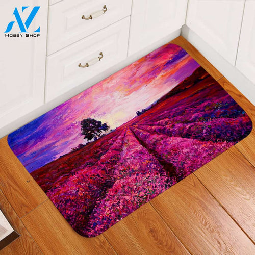 Lavender Field Door Mat