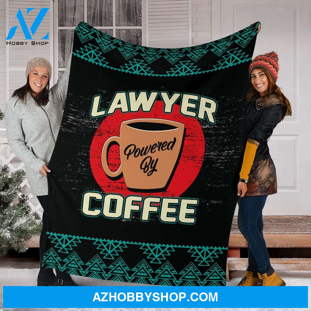 Lawyer Coffee Fleece Blanket
