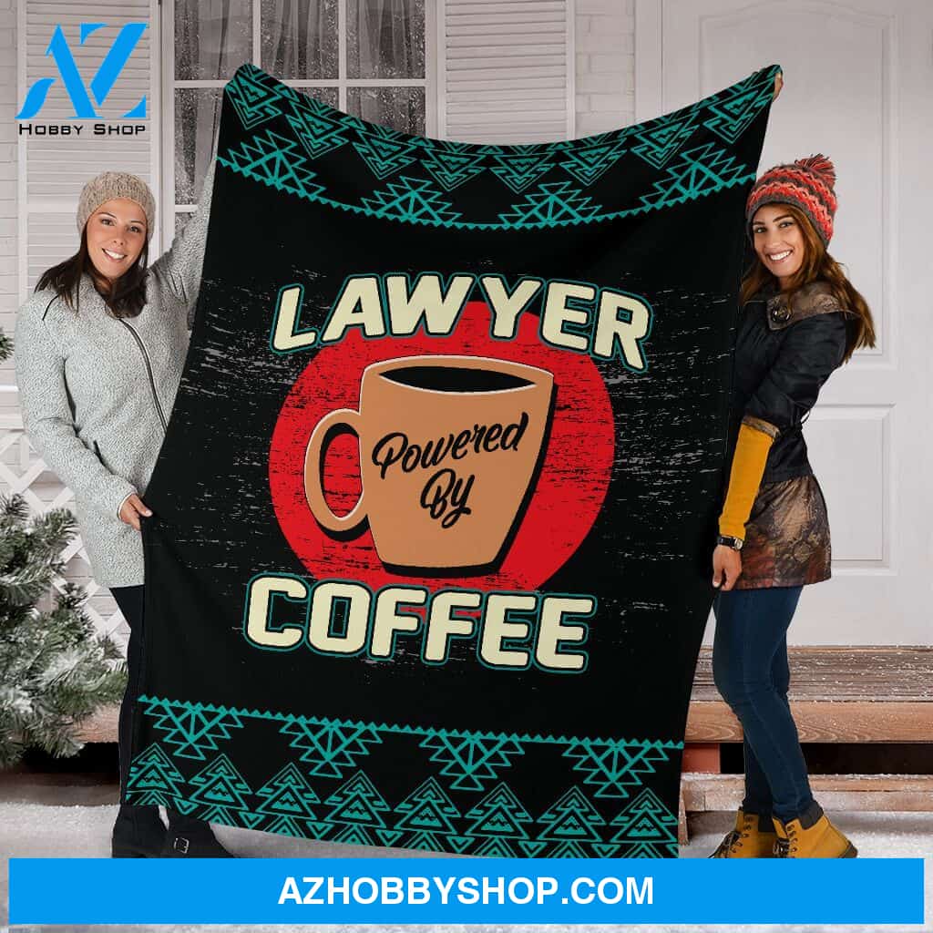 Lawyer Coffee Fleece Blanket