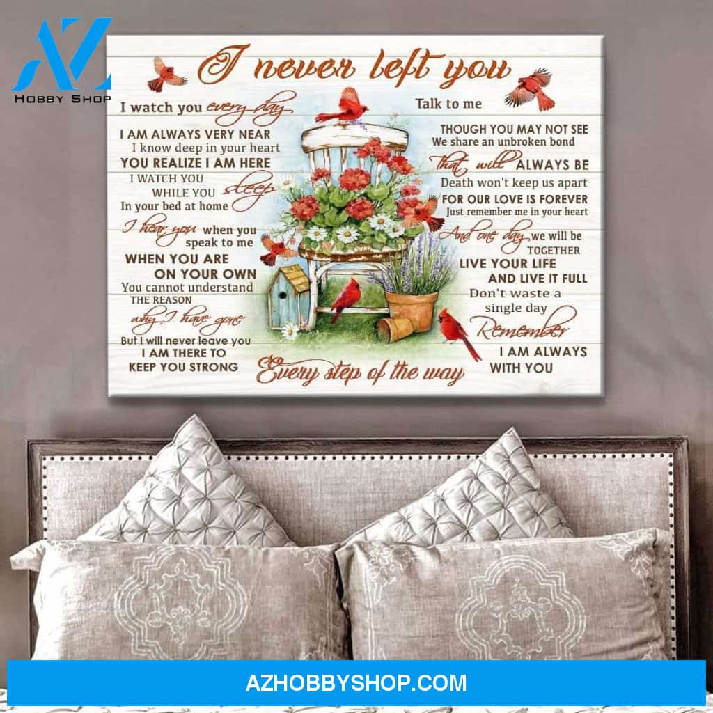 Left You Cardinal Wall Art Canvas