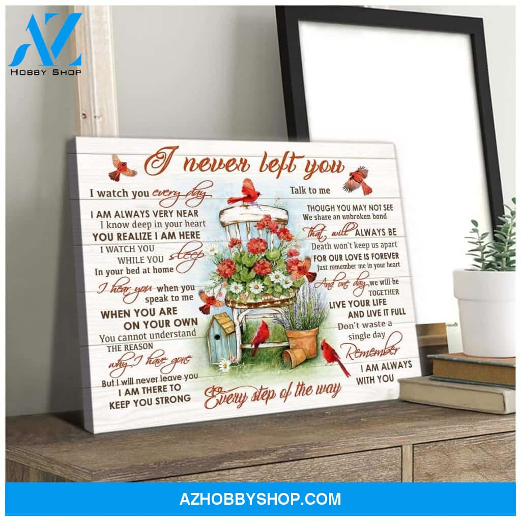 Left You Cardinal Wall Art Canvas