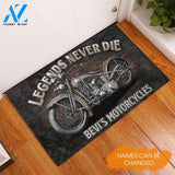 Legend Never Die Motorcycle Lovers Personalized Doormat