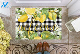 Personalized Name Family House Lemons Welcome Doormat Welcome Mat Housewarming Gift Home Decor Funny Doormat Gift Idea For Fruit Lovers Gift For Friend Birthday Gift