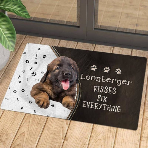 Leonberger Kisses Fix Everything Doormat