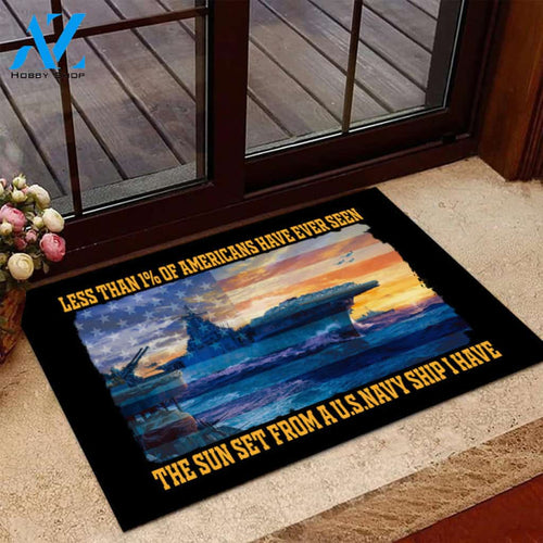 Less Than 1% Of Americans Have Ever Seen The Sunset From A U.S. Navy Ship Doormat