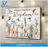 Let It Be 2 Hummingbird Wall Art Canvas