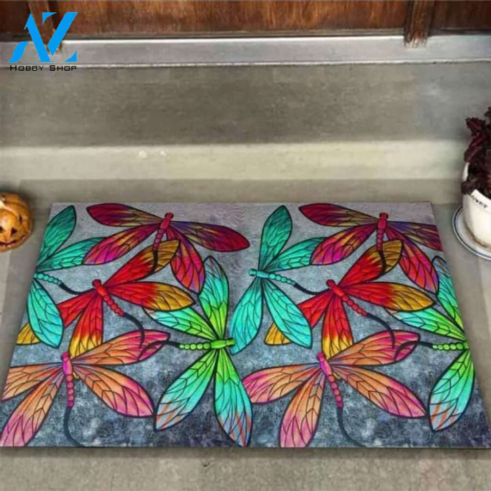 Let it be art Dragonfly Doormat | Welcome Mat | House Warming Gift