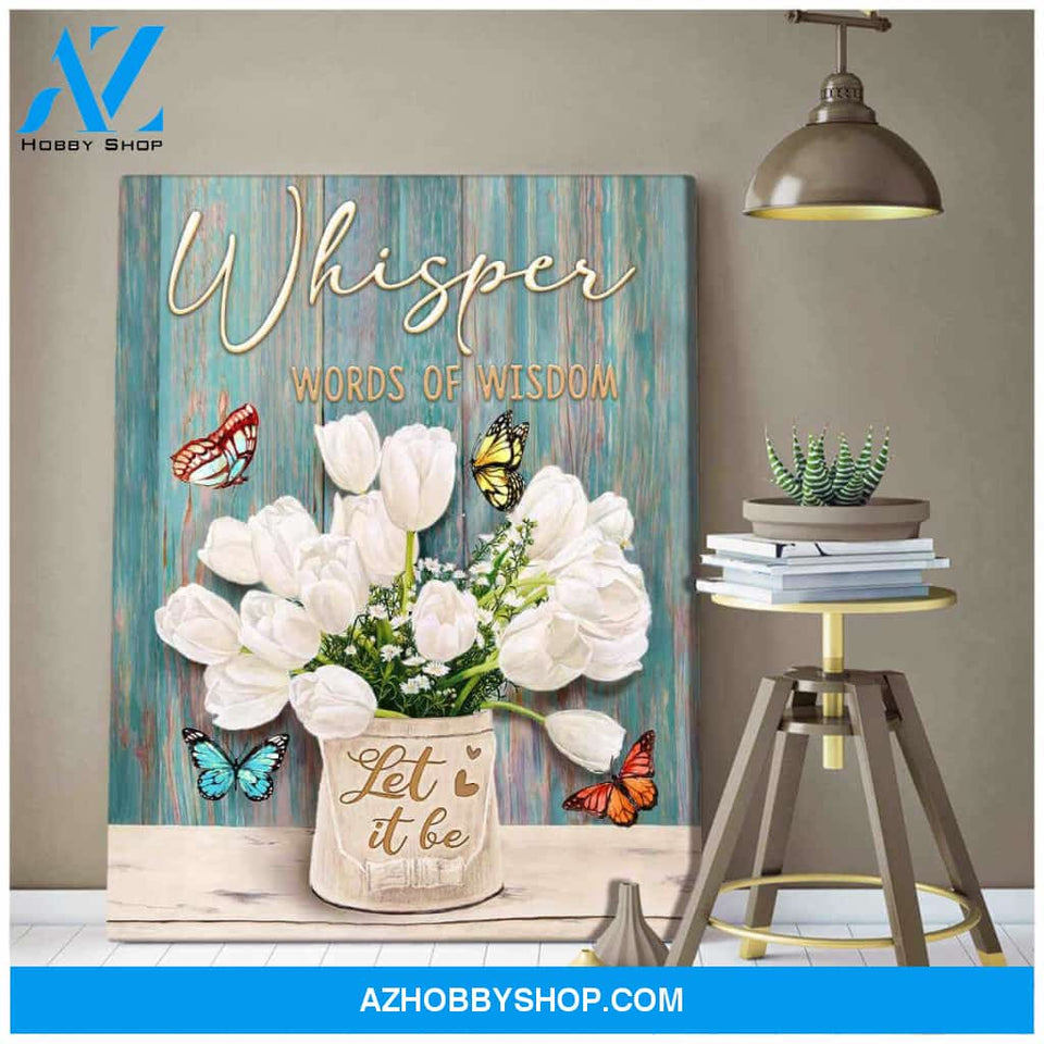 Let it be Butterfly Canvas Wall Art Decor