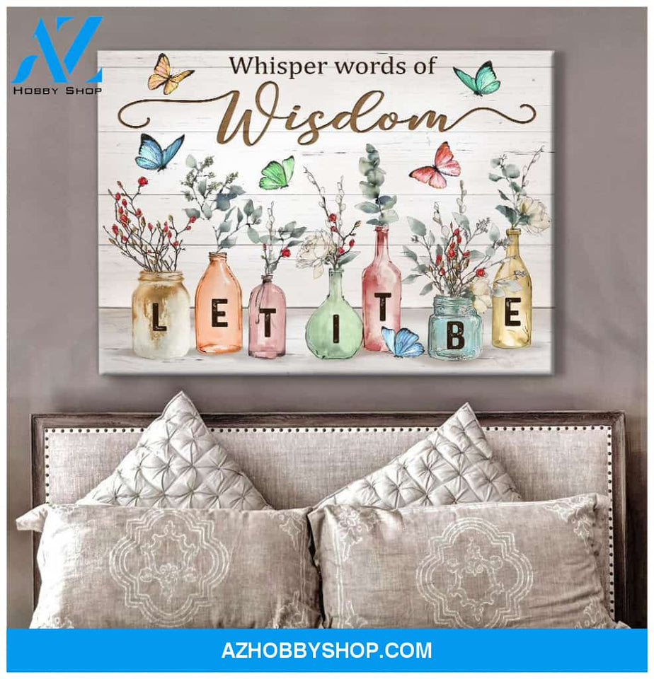 Zalooo Let It Be Butterfly Wall Art Canvas