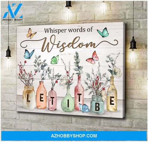 Zalooo Let It Be Butterfly Wall Art Canvas